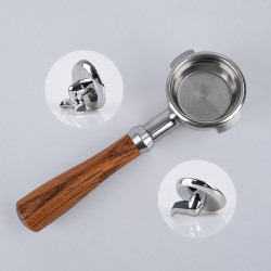 3-in-1-Siebträger 4Barista 58 mm – E61 (Holzgriff)