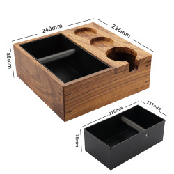 Tamper Station mit Knock box 4Barista