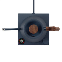 Fellow Stagg EKG PRO stone blue + walnut | Wasserkocher Gooseneck