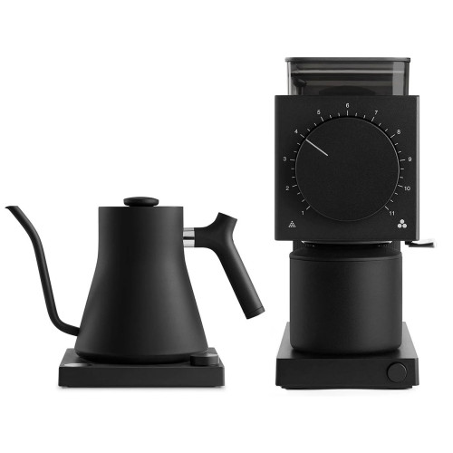 Fellow Ode + Stagg EKG black | Elektrische Kaffeemühle + Gooseneck Wasserkocher