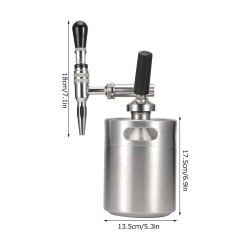Nitro Cold Brew 2L Edelstahl Mini Fass 4Barista