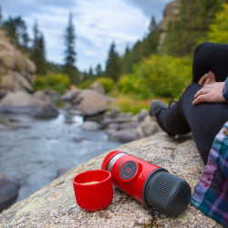 Mobile Kaffeemaschine Wacaco Nanopresso (red patrol) + weiche Kapsel