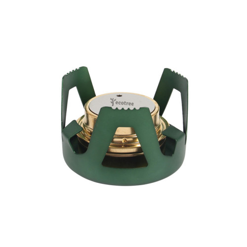 Spirituskocher mit einem Ständer – für Reisen