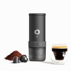 Outin Mino (Space grey) - Reise-Kaffeemaschine