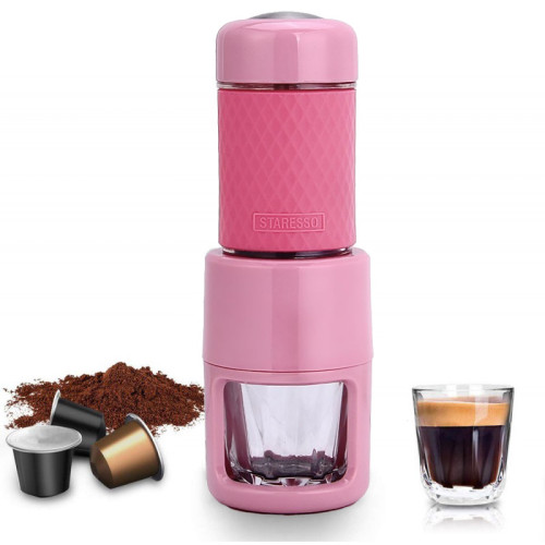 Bewertungen Reisekaffeemaschine Staresso (rosa)