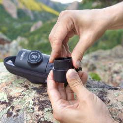 Mobile Kaffeemaschine Wacaco Nanopresso (schwartz) + weiche Kapsel - B-Ware