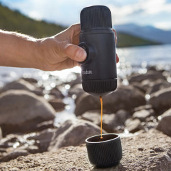Mobile Kaffeemaschine Wacaco Nanopresso (schwartz) + weiche Kapsel - B-Ware