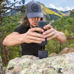 Mobile Kaffeemaschine Wacaco Nanopresso (schwartz) + weiche Kapsel - B-Ware