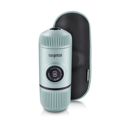Mobile Kaffeemaschine Wacaco Nanopresso (blau) + harte Kapsel