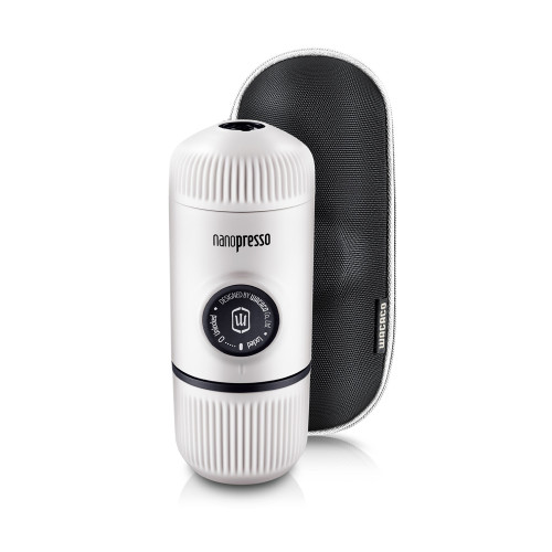 Mobile Kaffeemaschine Wacaco Nanopresso (weiß) + harte Kapsel