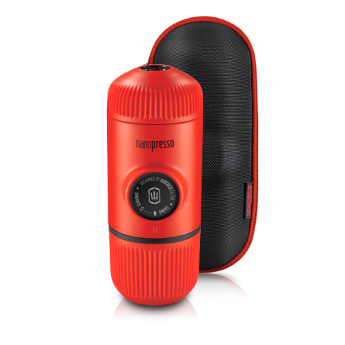 Mobile Kaffeemaschine Wacaco Nanopresso (rot) + harte Kapsel